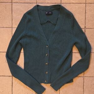 Gap Green Sweater Cardigan